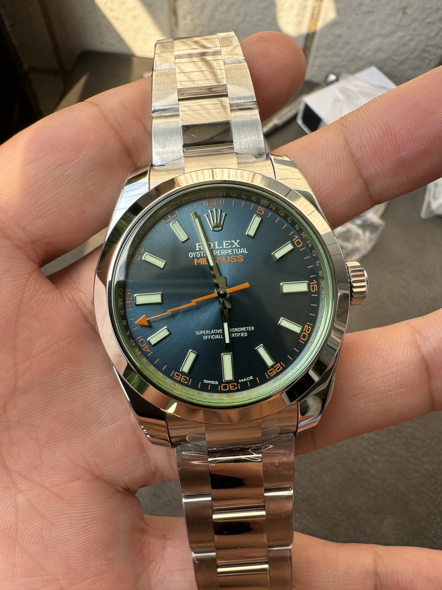 VS l 3131 무브먼트 l 40 mm l 롤렉스 밀가우스 116400