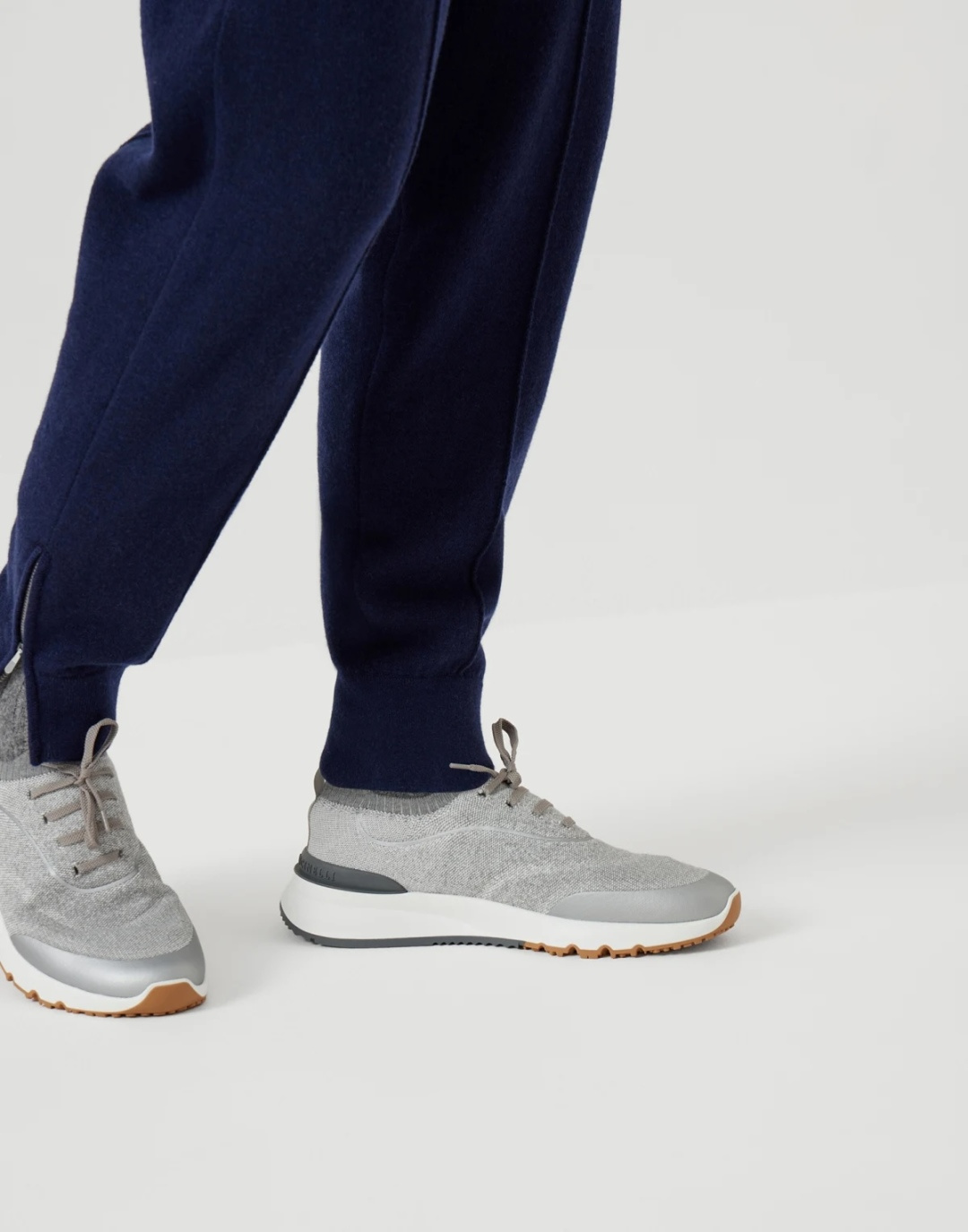 Brunello Cucinelli 니트 스니커즈
